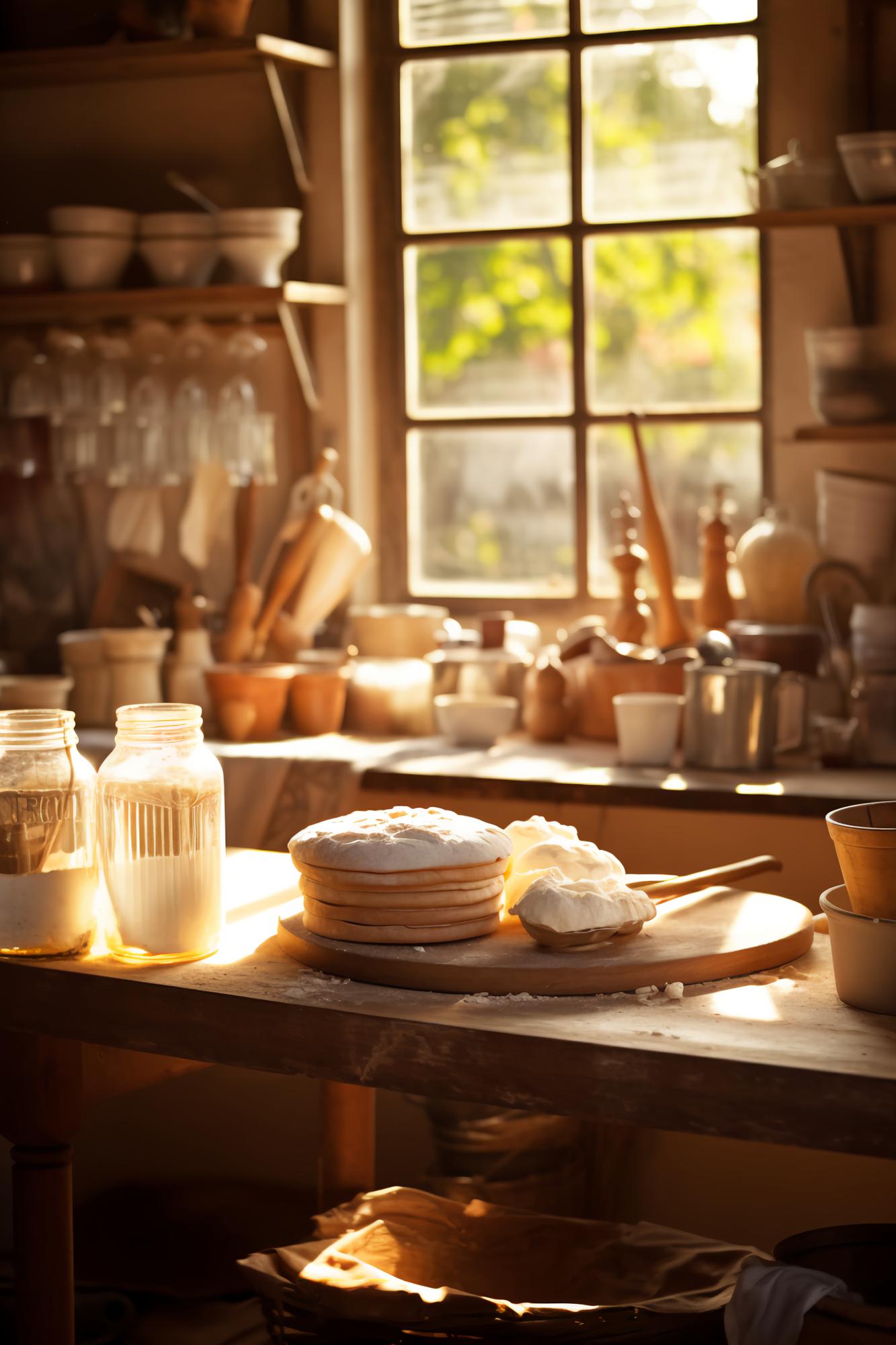 Cozy workshop kitchen inside